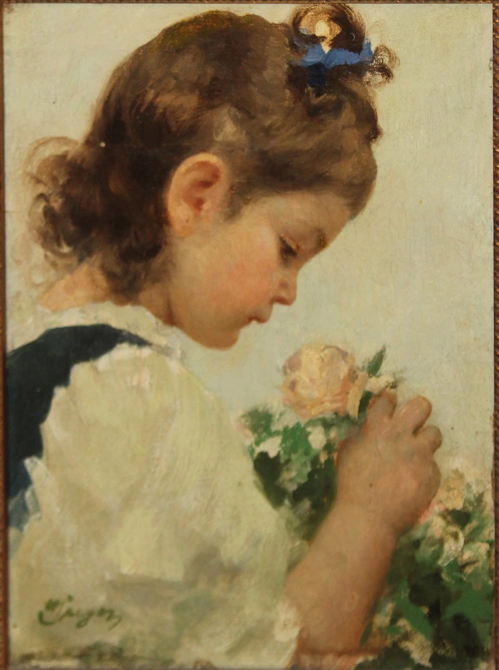 Peter Johann Nepomuk Geiger - Ritratto di una bambina